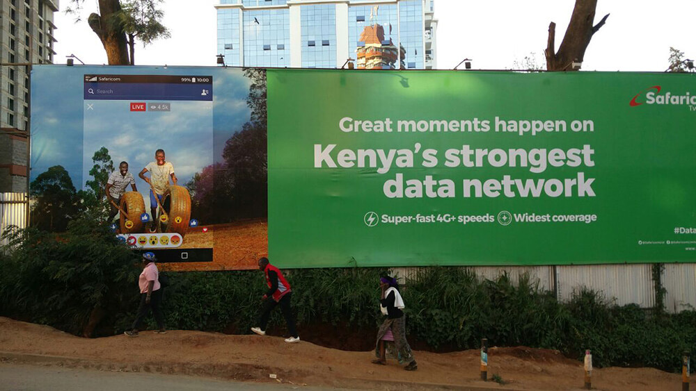 Safaricom billboard